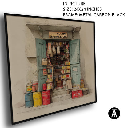 Artwork in Carbon Black Meta Frame