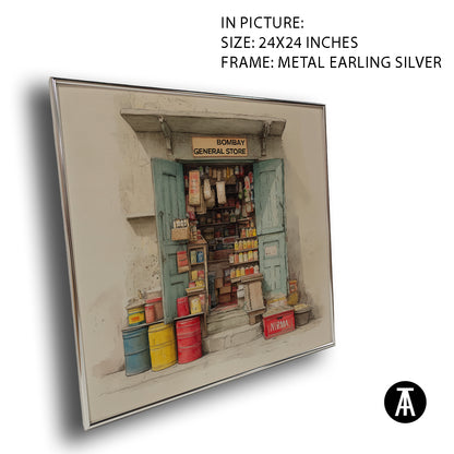 Artwork in Metal Earling Silver Frame