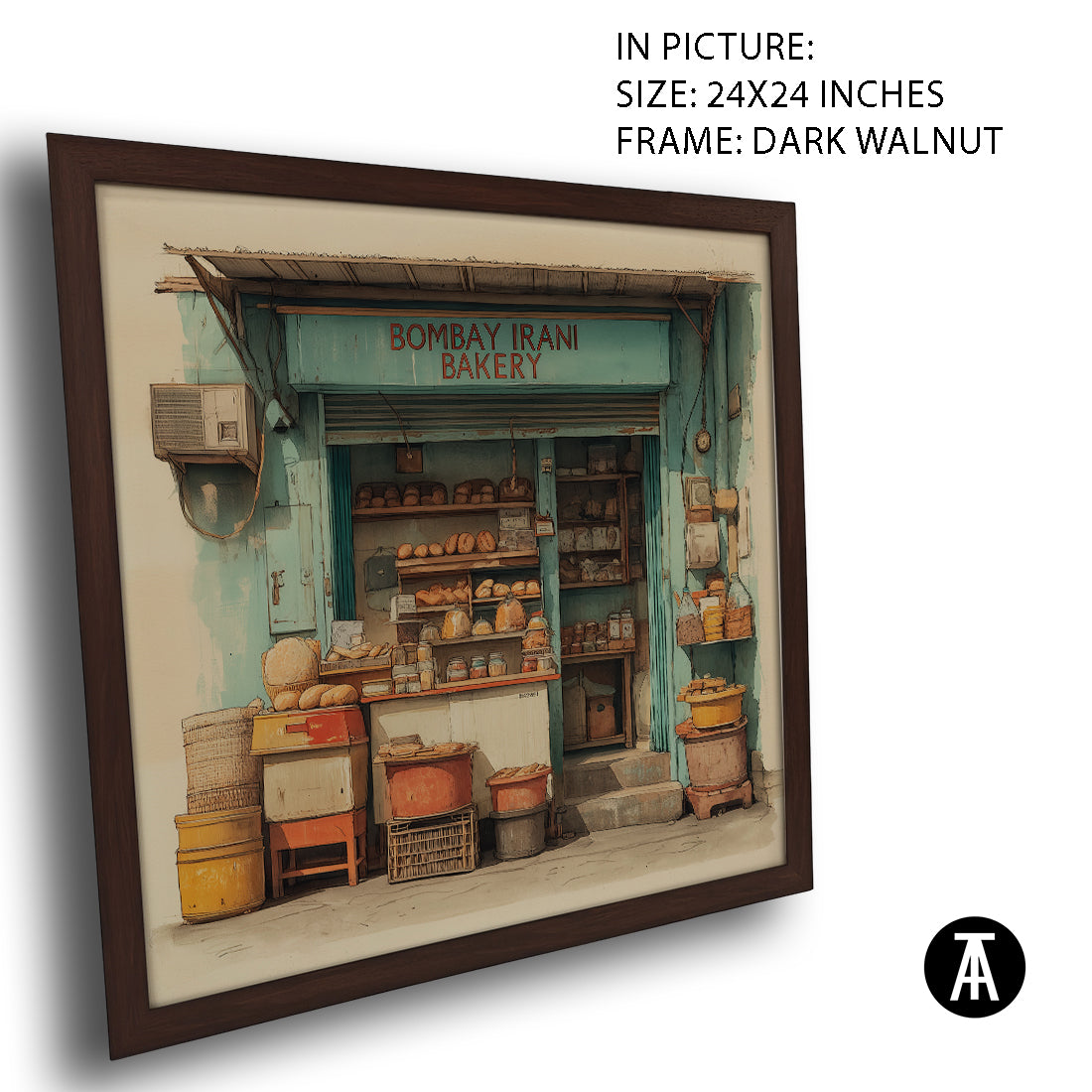 Artwork in Dark Walnut Frame