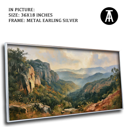 Artwork in Metal Earling Silver Frame