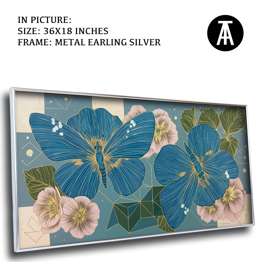 Artwork in Metal Earling Silver Frame