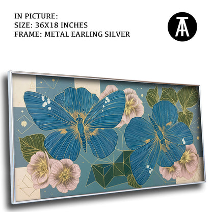 Artwork in Metal Earling Silver Frame