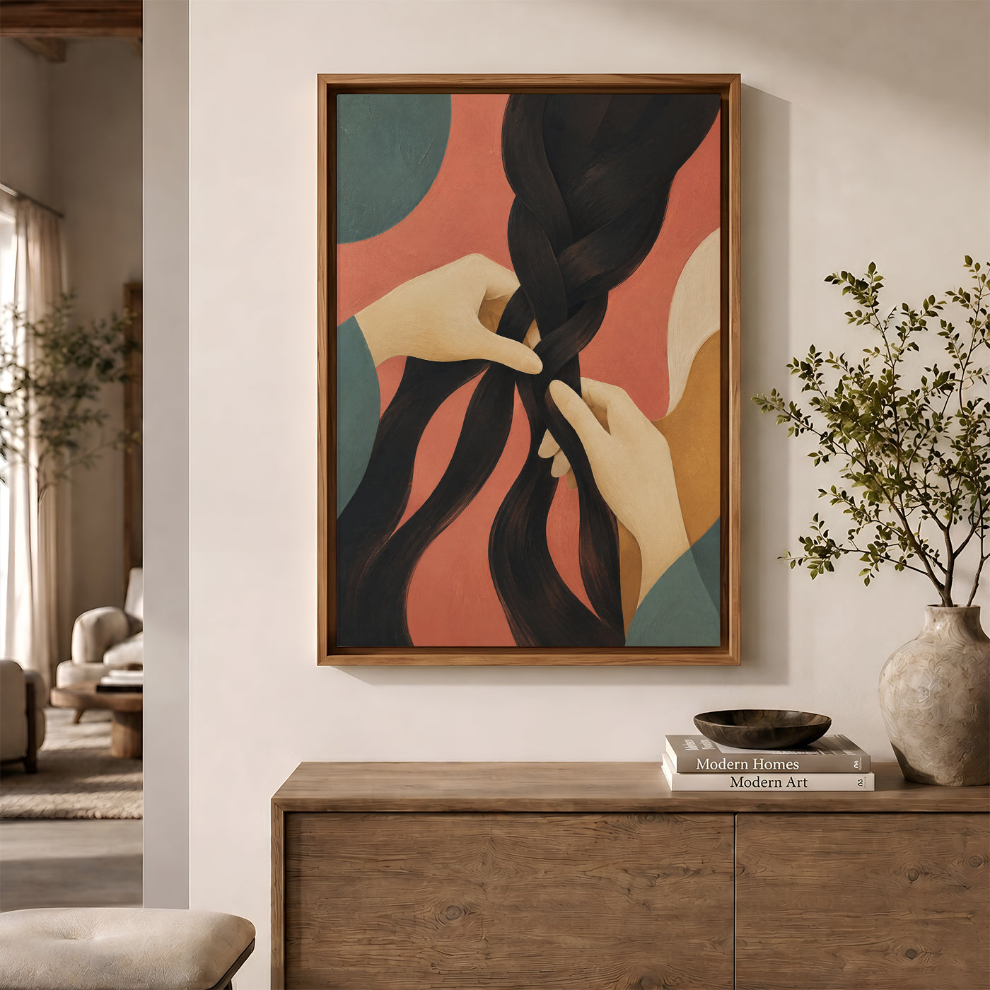 Painting in a Lifestyle Setting
