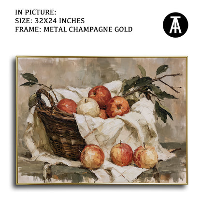 Artwork in Metal Champagne Gold Frame