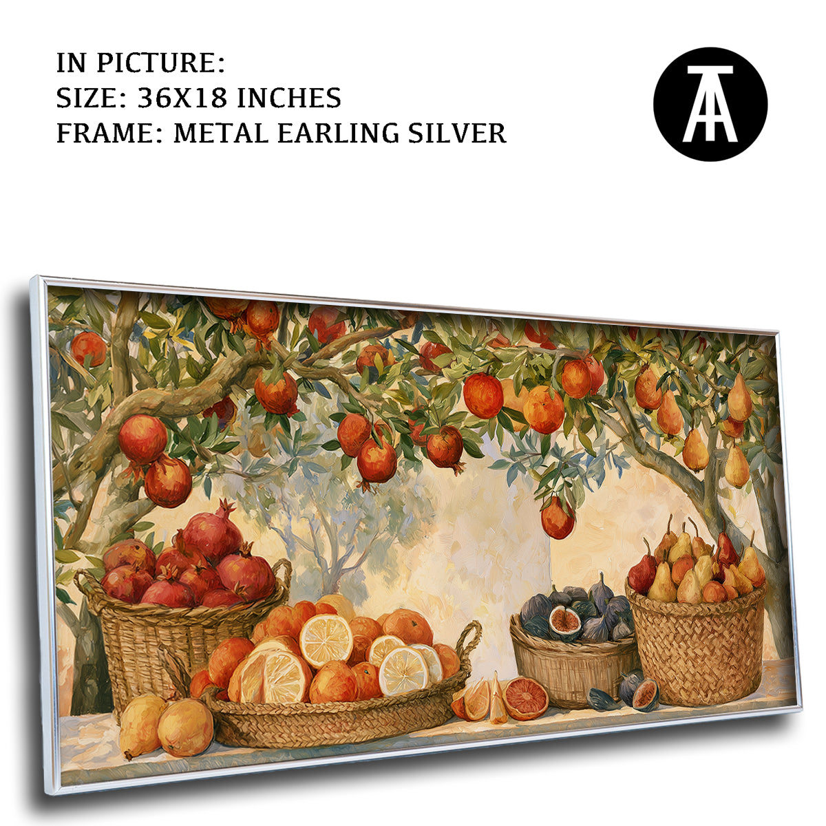 Artwork in Metal Earling Silver Frame