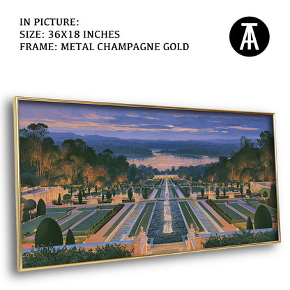 Artwork in Metal Champagne Gold Frame