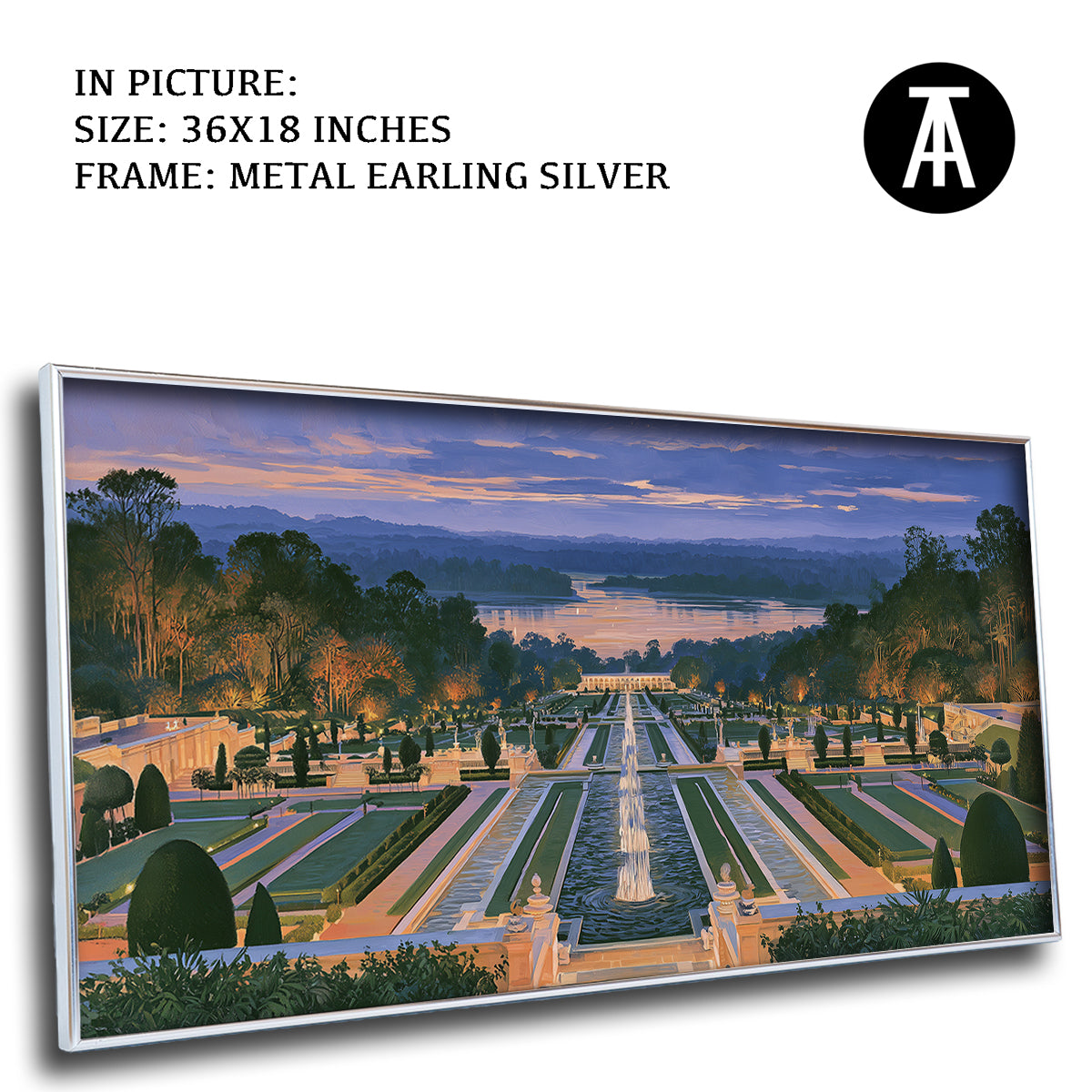 Artwork in Metal Earling Silver Frame
