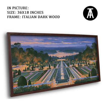 Artwork in Dark Wood Frame