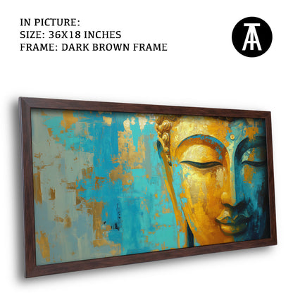 Artwork in Metal Champagne Gold Frame