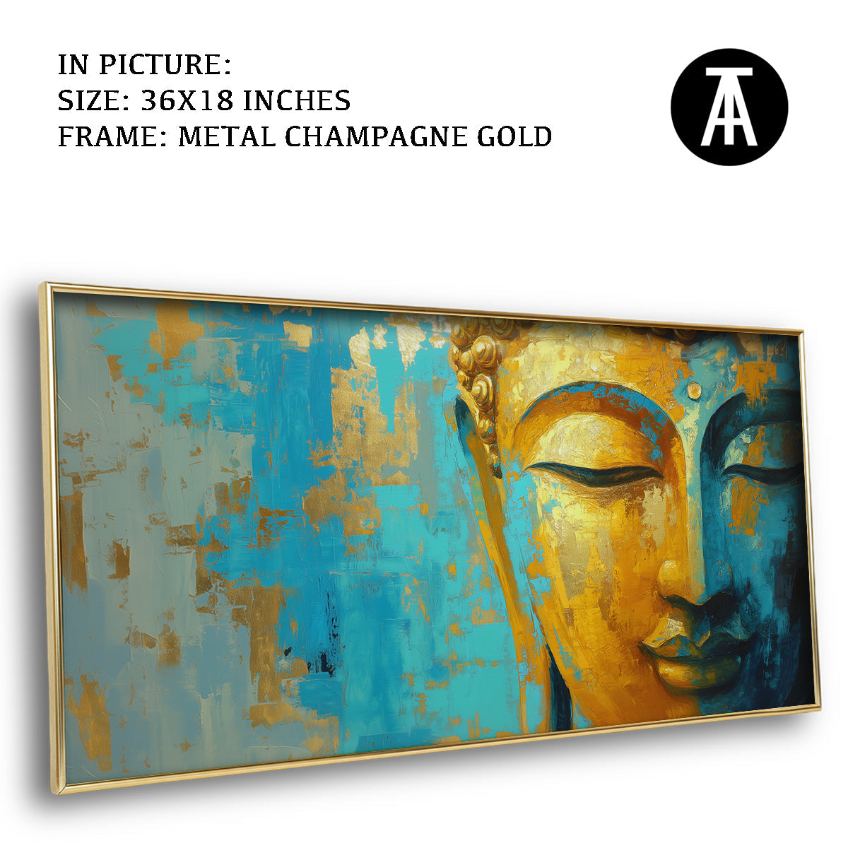 Artwork in Light Brown Frame