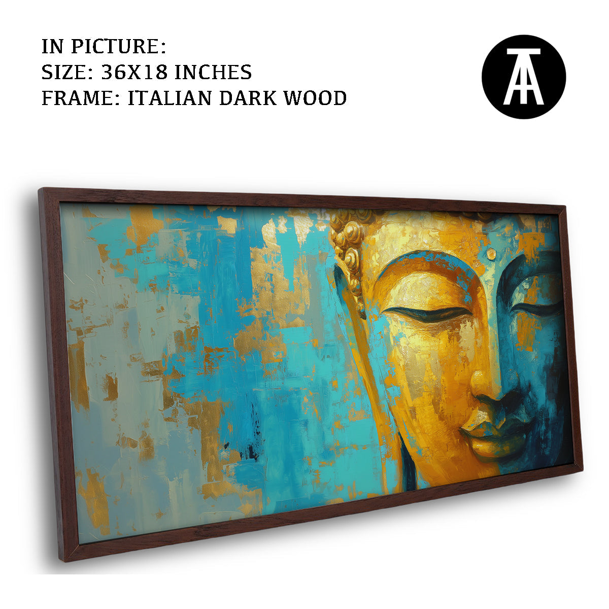 Artwork in Dark Wood Frame