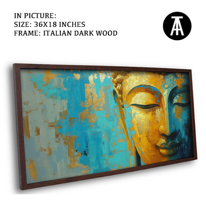 Artwork in Dark Wood Frame