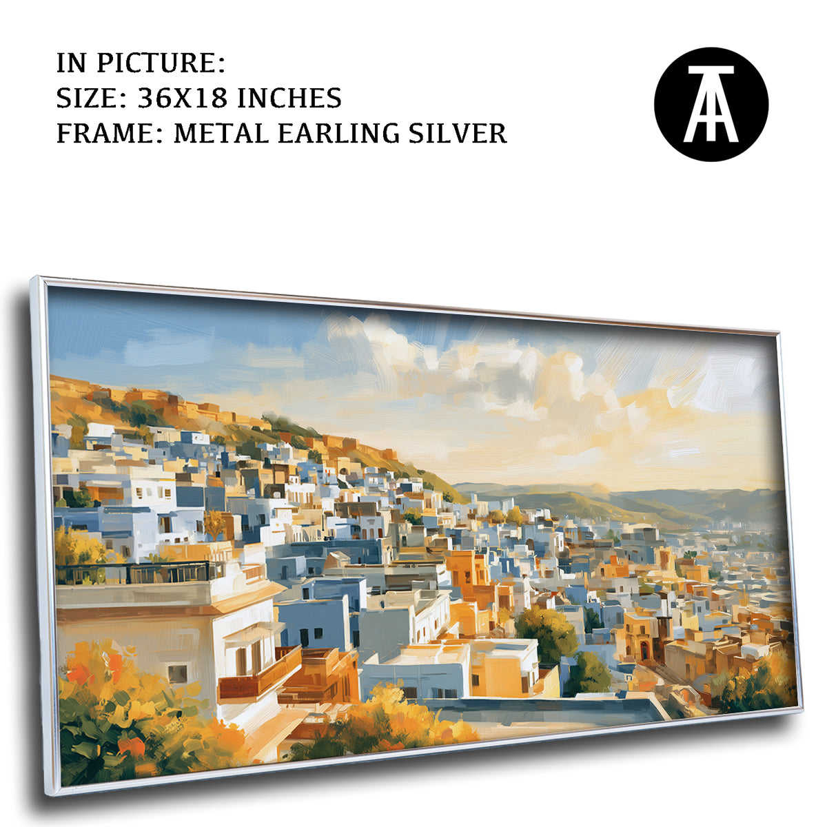 Artwork in Metal Earling Silver Frame