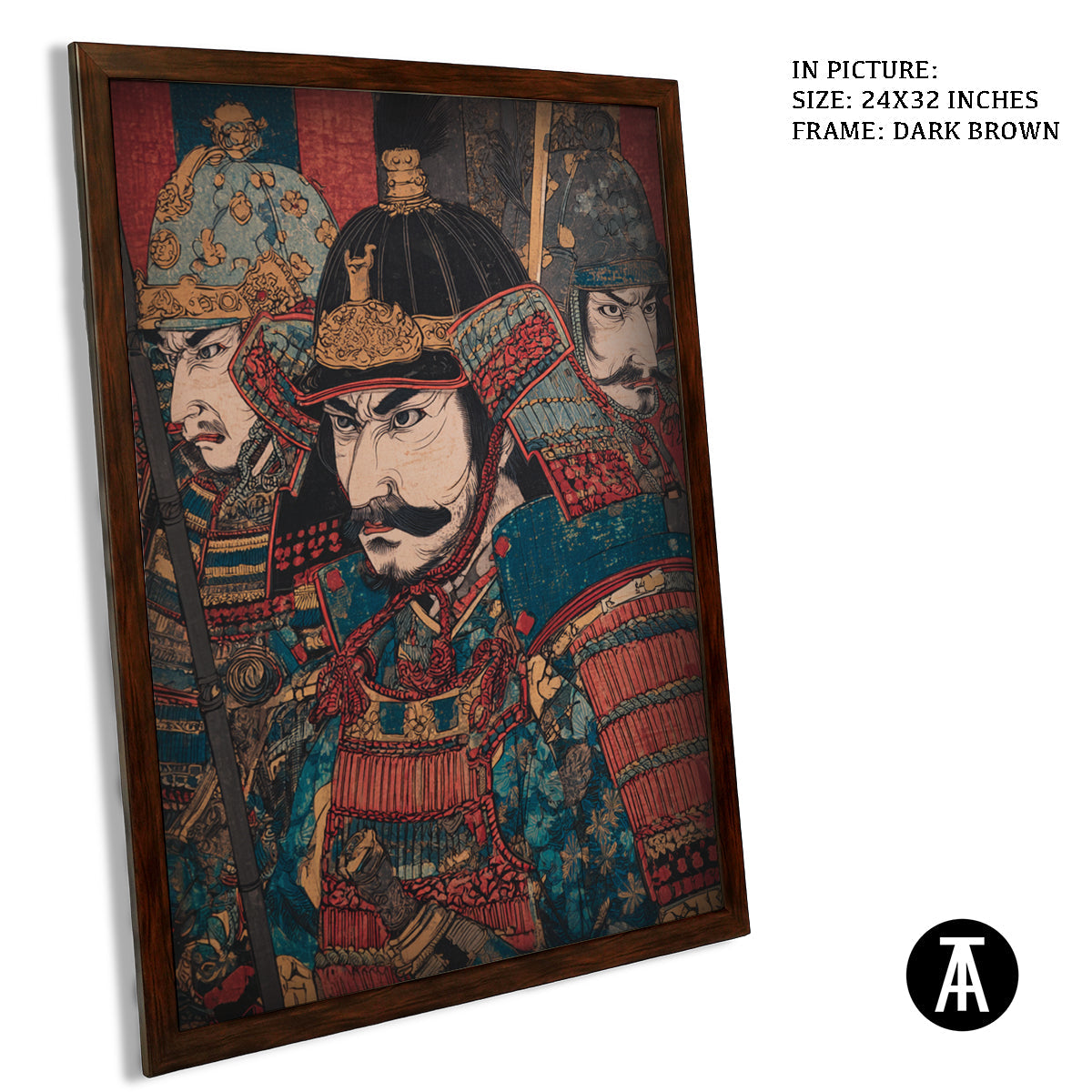 Artwork in Metal Champagne Gold Frame