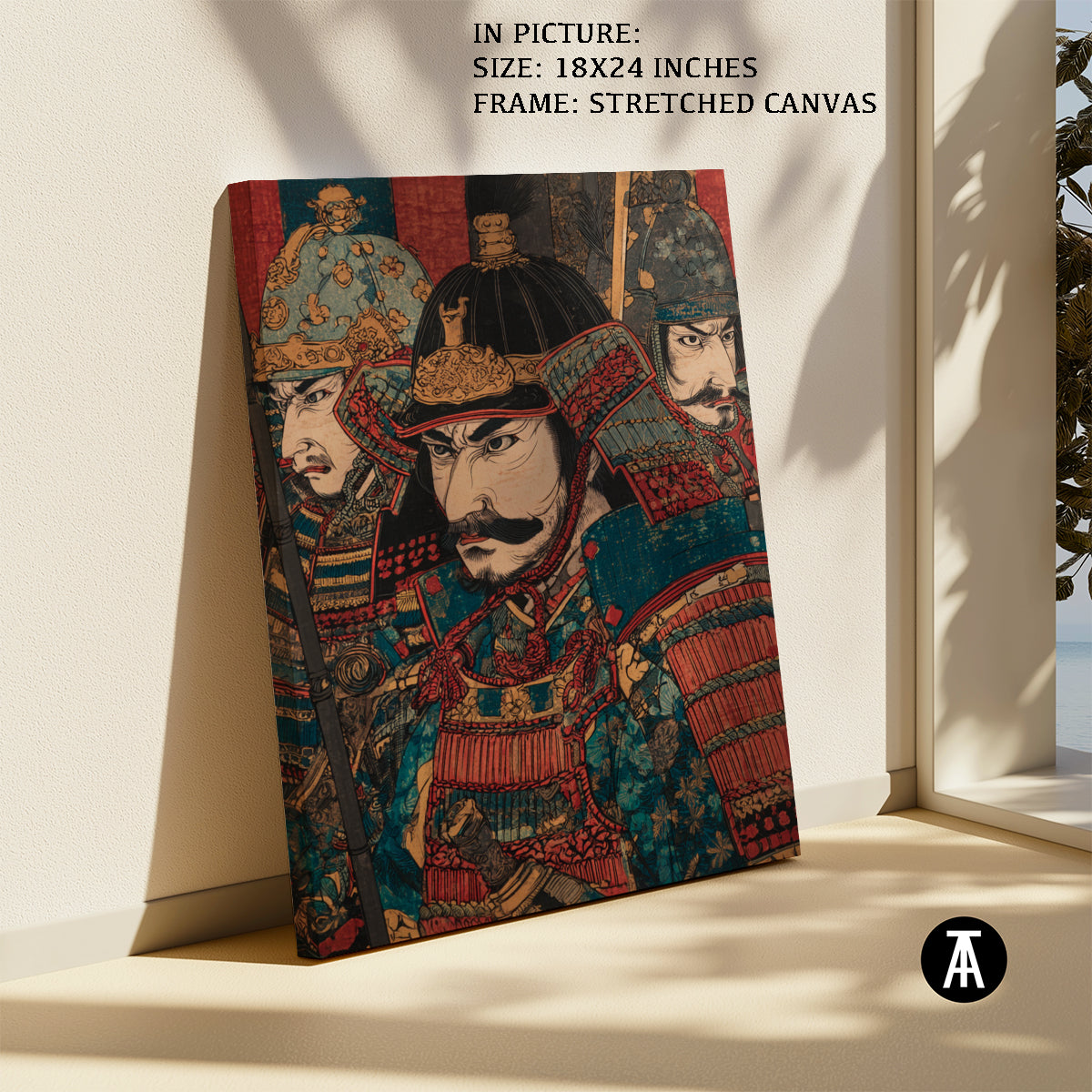 Artwork in Natural Wood Frame