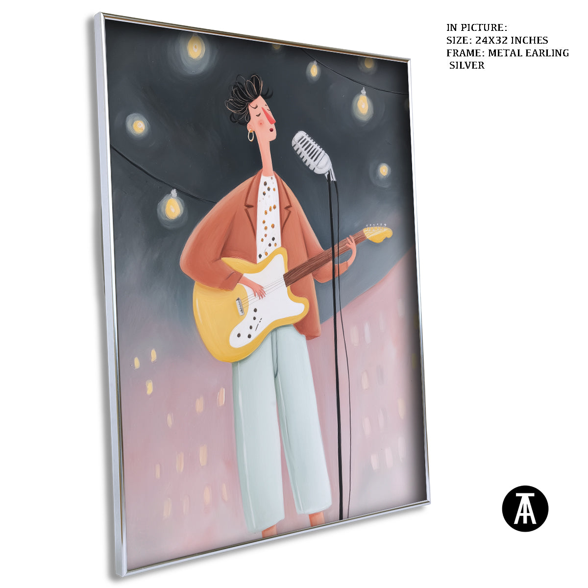 Artwork in Metal Earling Silver Frame