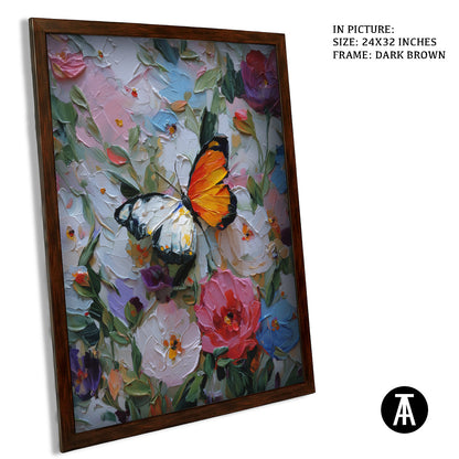 Artwork in Metal Champagne Gold Frame