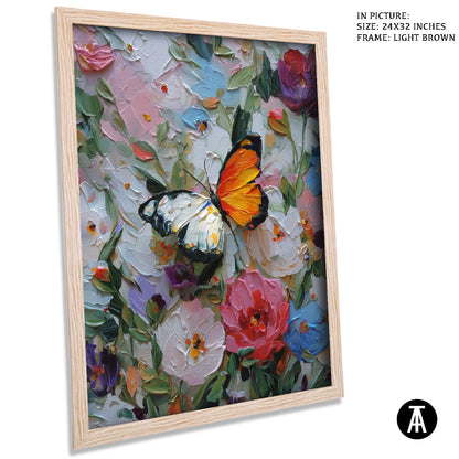 Artwork in Dark Brown Frame