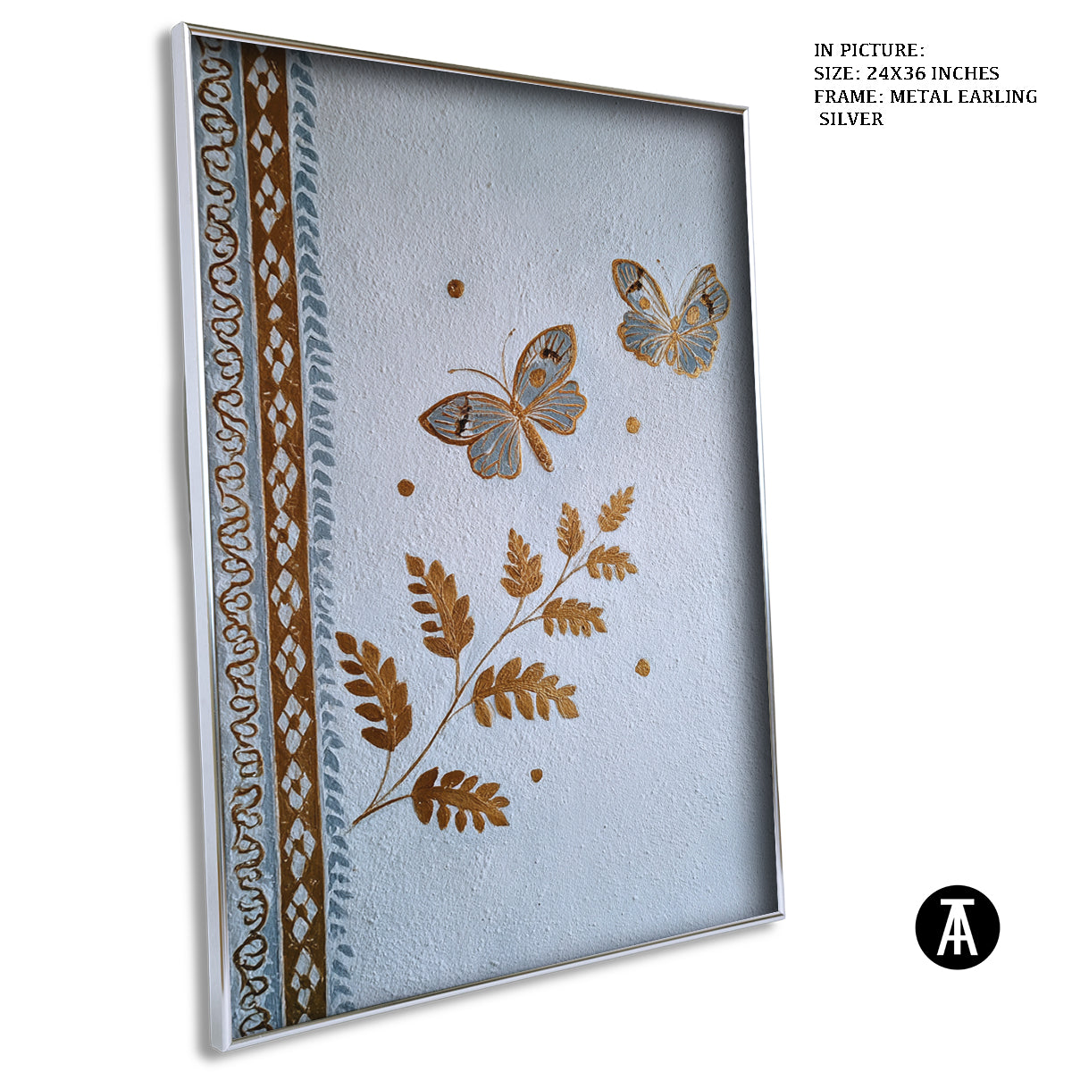 Artwork in Metal Earling Silver Frame