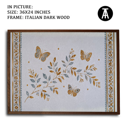 Artwork in Dark Wood Frame