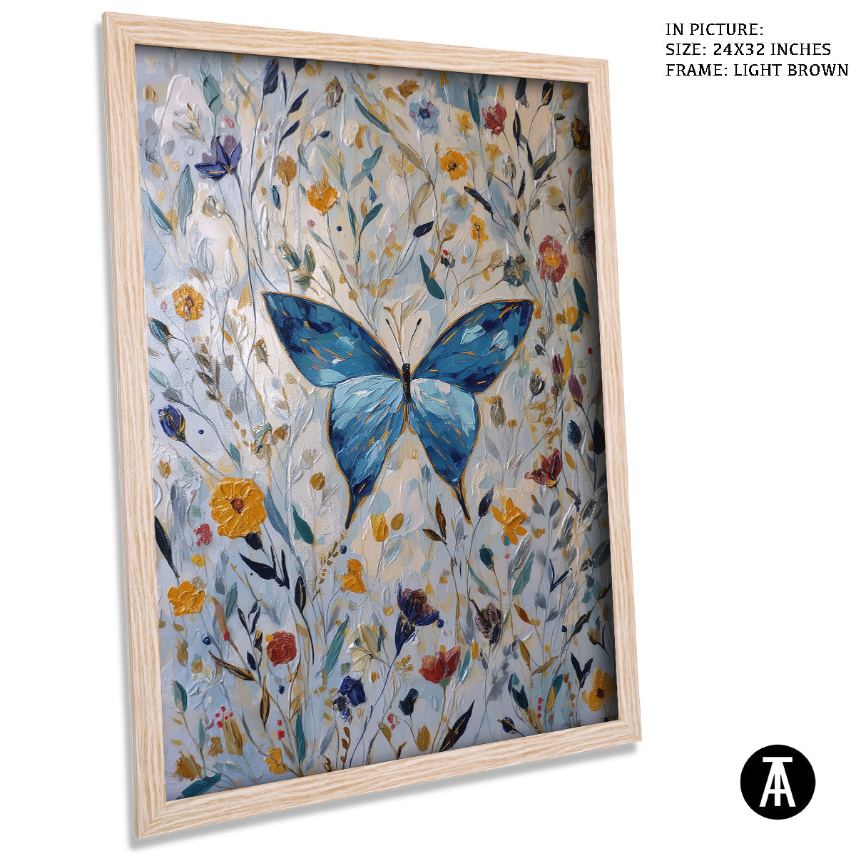 Artwork in Dark Brown Frame