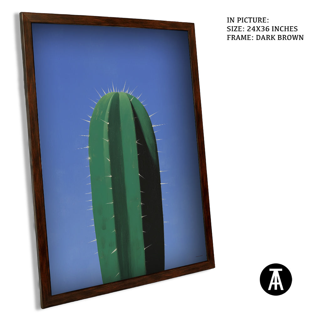 Artwork in Dark Brown Frame