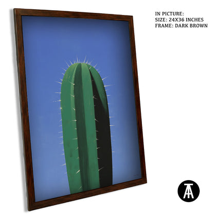 Artwork in Dark Brown Frame