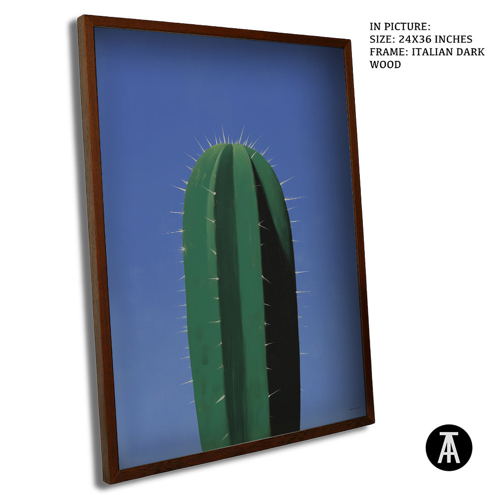 Artwork in Dark Wood Frame