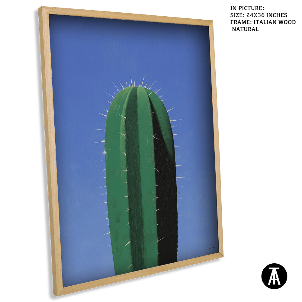 Artwork in Natural Wood Frame