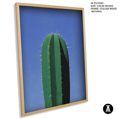 Artwork in Natural Wood Frame