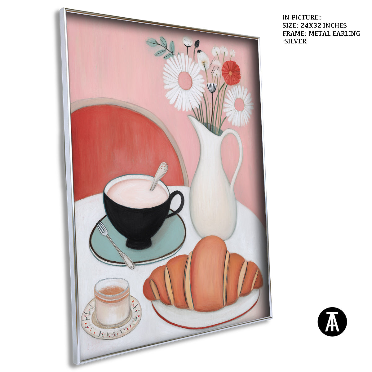 Artwork in Metal Earling Silver Frame