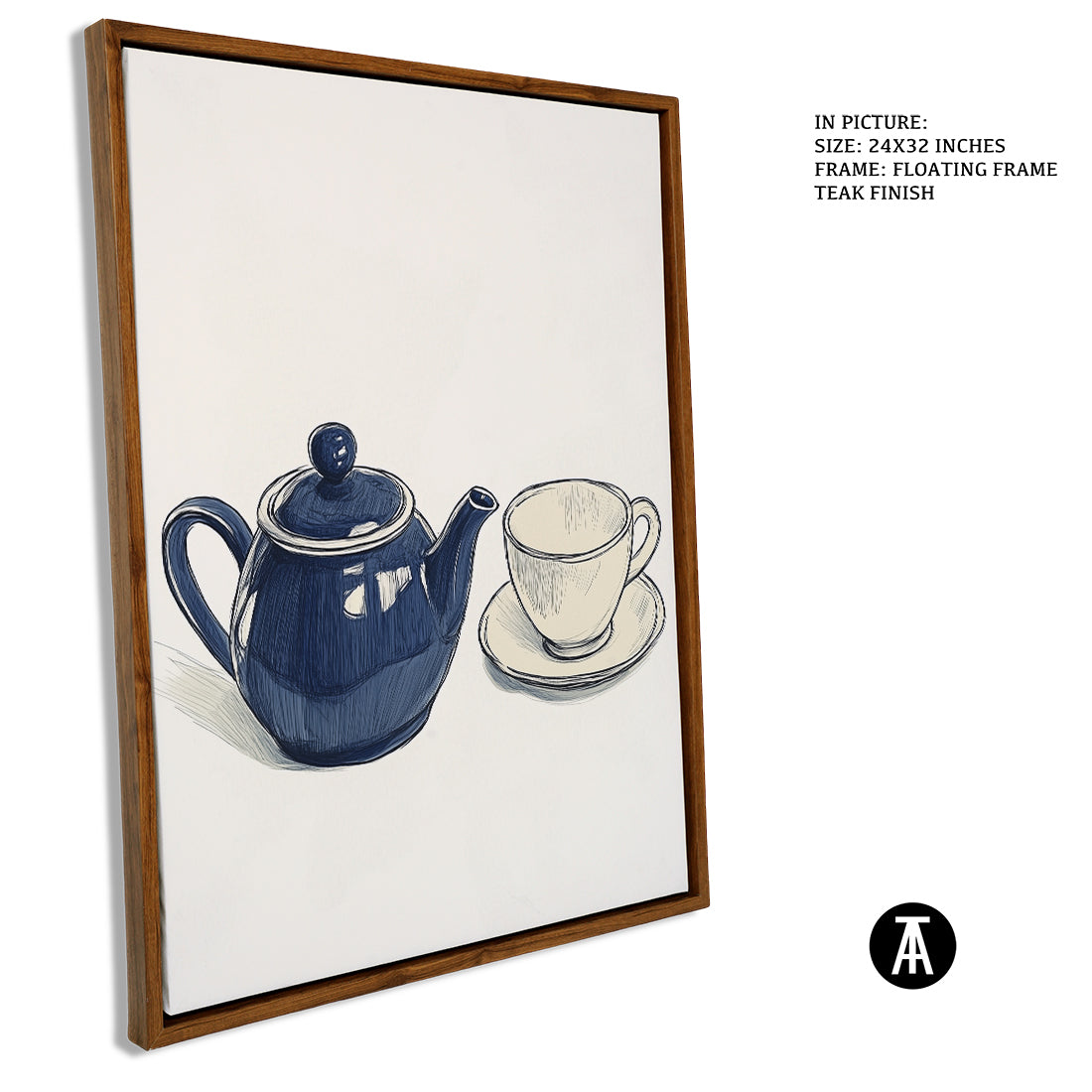 Sample Artwork in Floating Frame