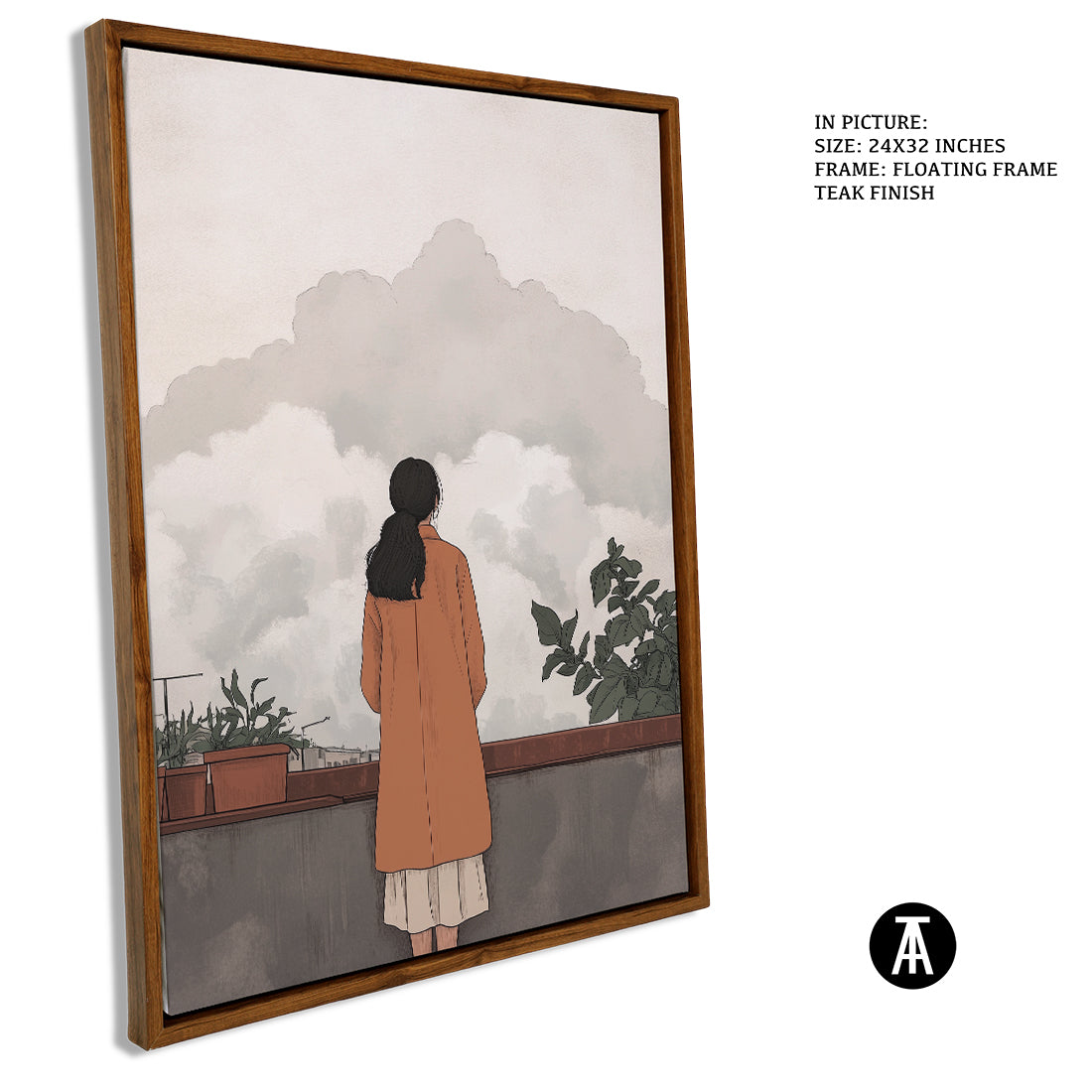 Sample Artwork in Floating Frame