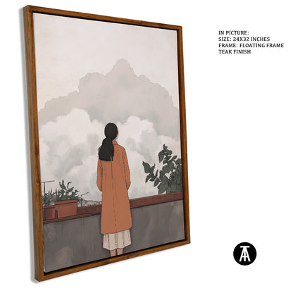 Sample Artwork in Floating Frame