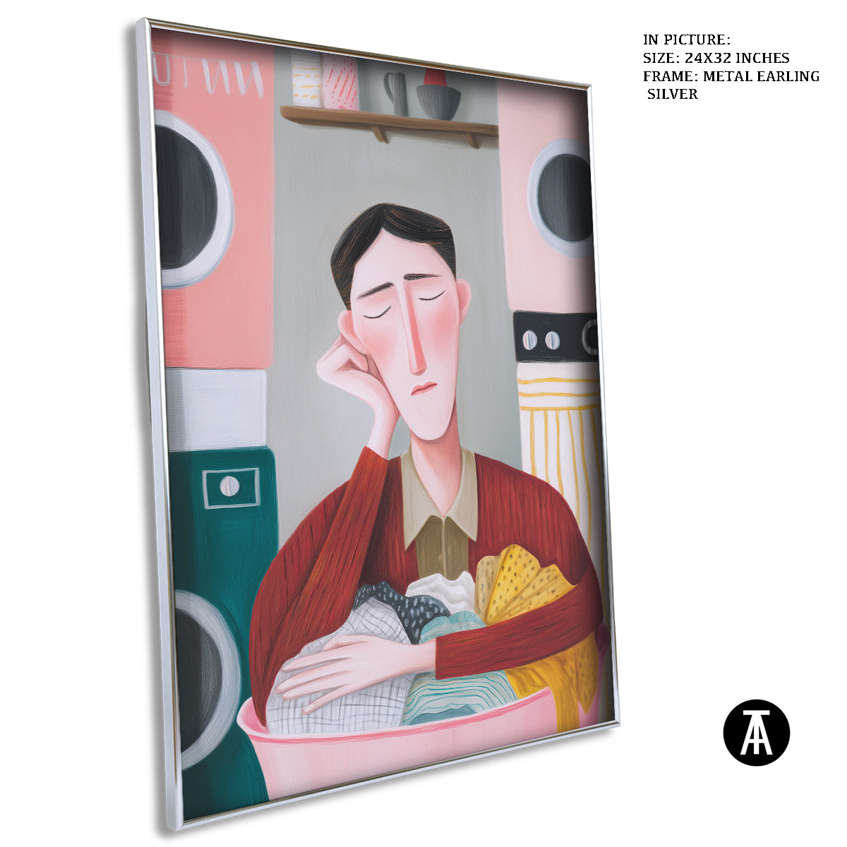 Artwork in Metal Earling Silver Frame