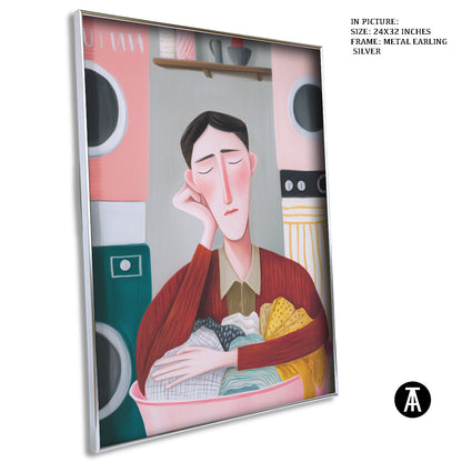 Artwork in Metal Earling Silver Frame