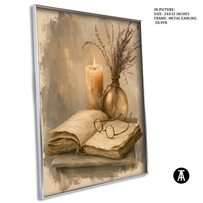 Artwork in Metal Earling Silver Frame