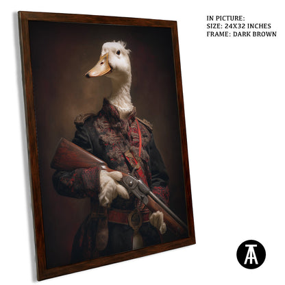 Artwork in Dark Brown Frame