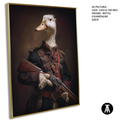 Artwork in Metal Champagne Gold Frame