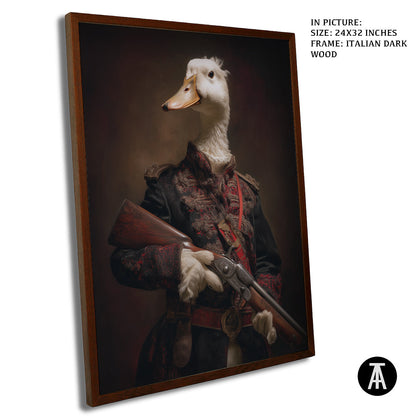 Artwork in Dark Wood Frame