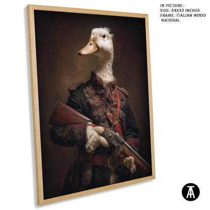 Artwork in Natural Wood Frame