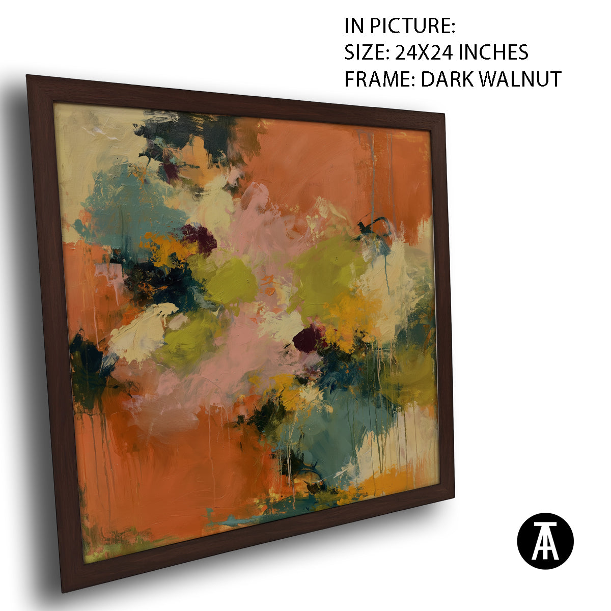 Artwork in Dark Walnut Frame