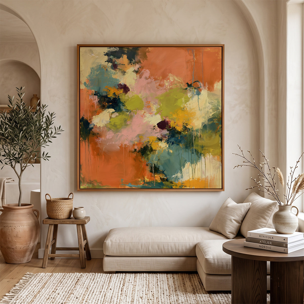 Abstract Art in a Lifestyle Setting