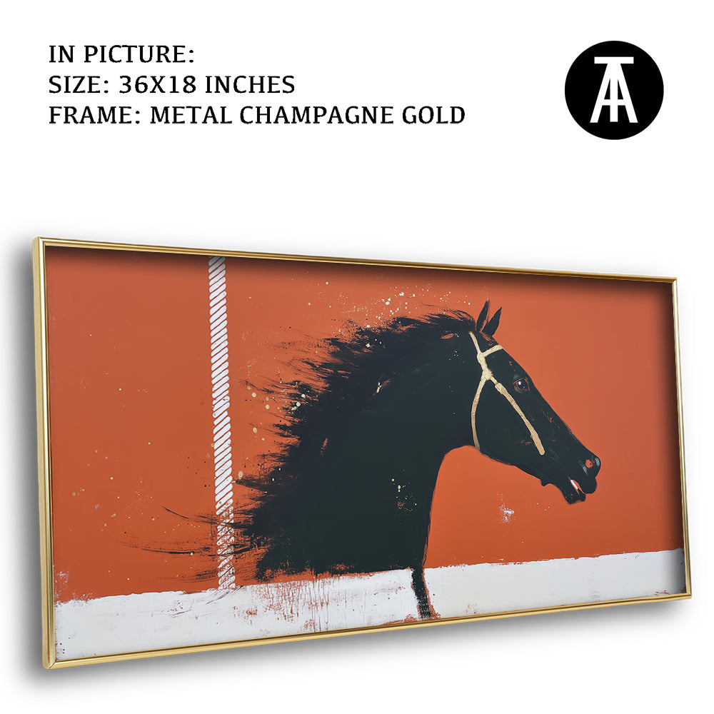 Artwork in Metal Champagne Gold Frame