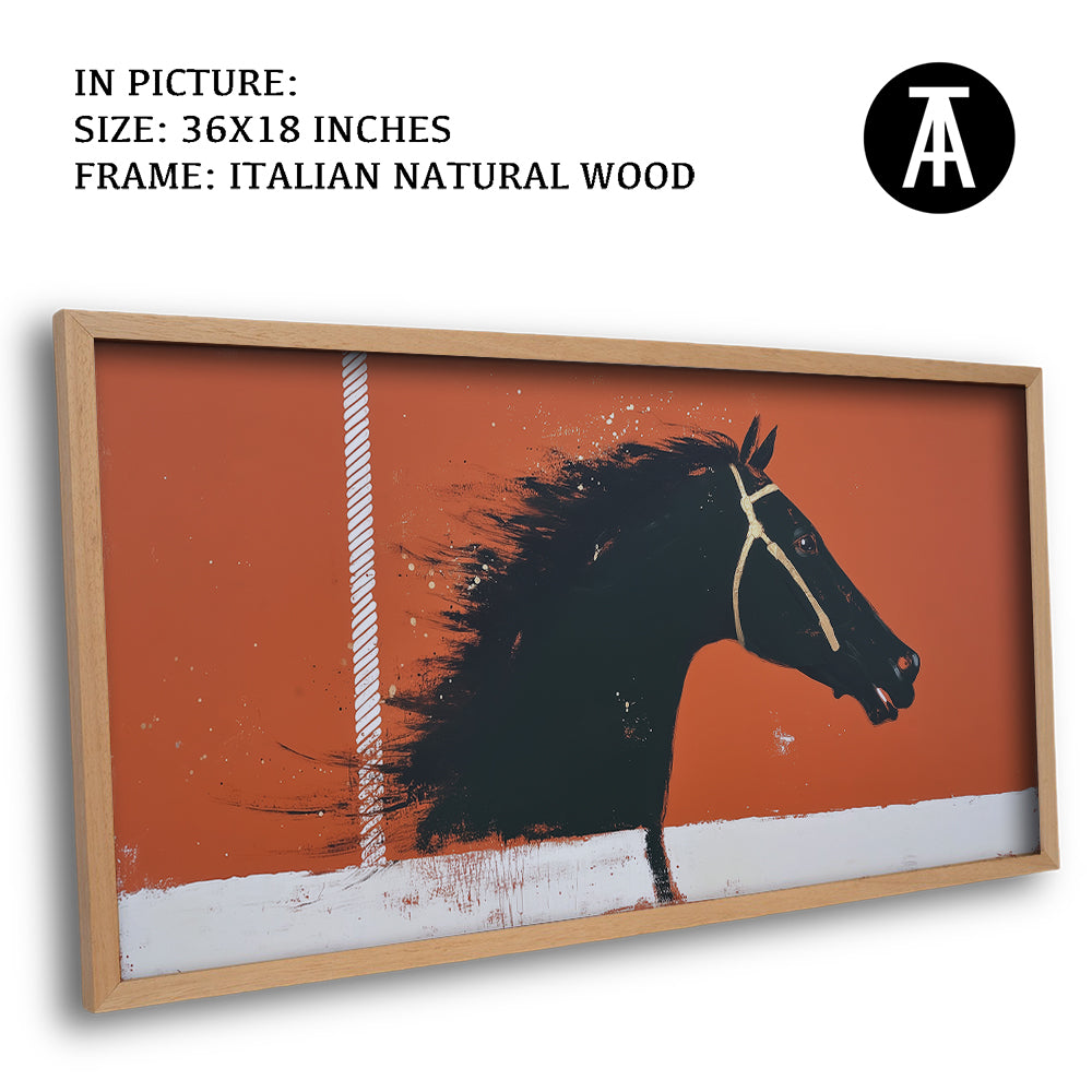 Artwork in Natural Wood Frame