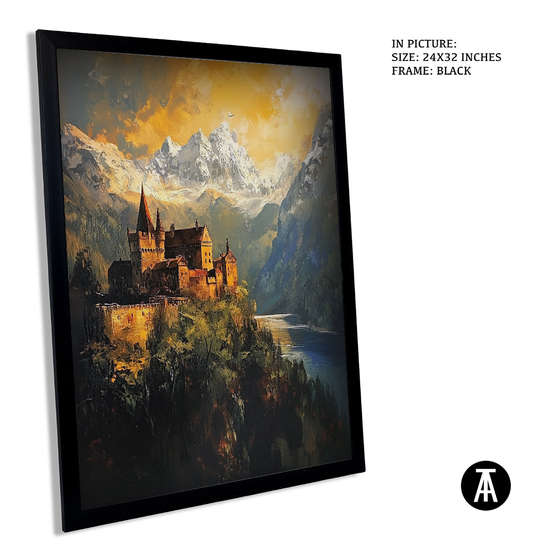 Sample Artwork in Black Frame