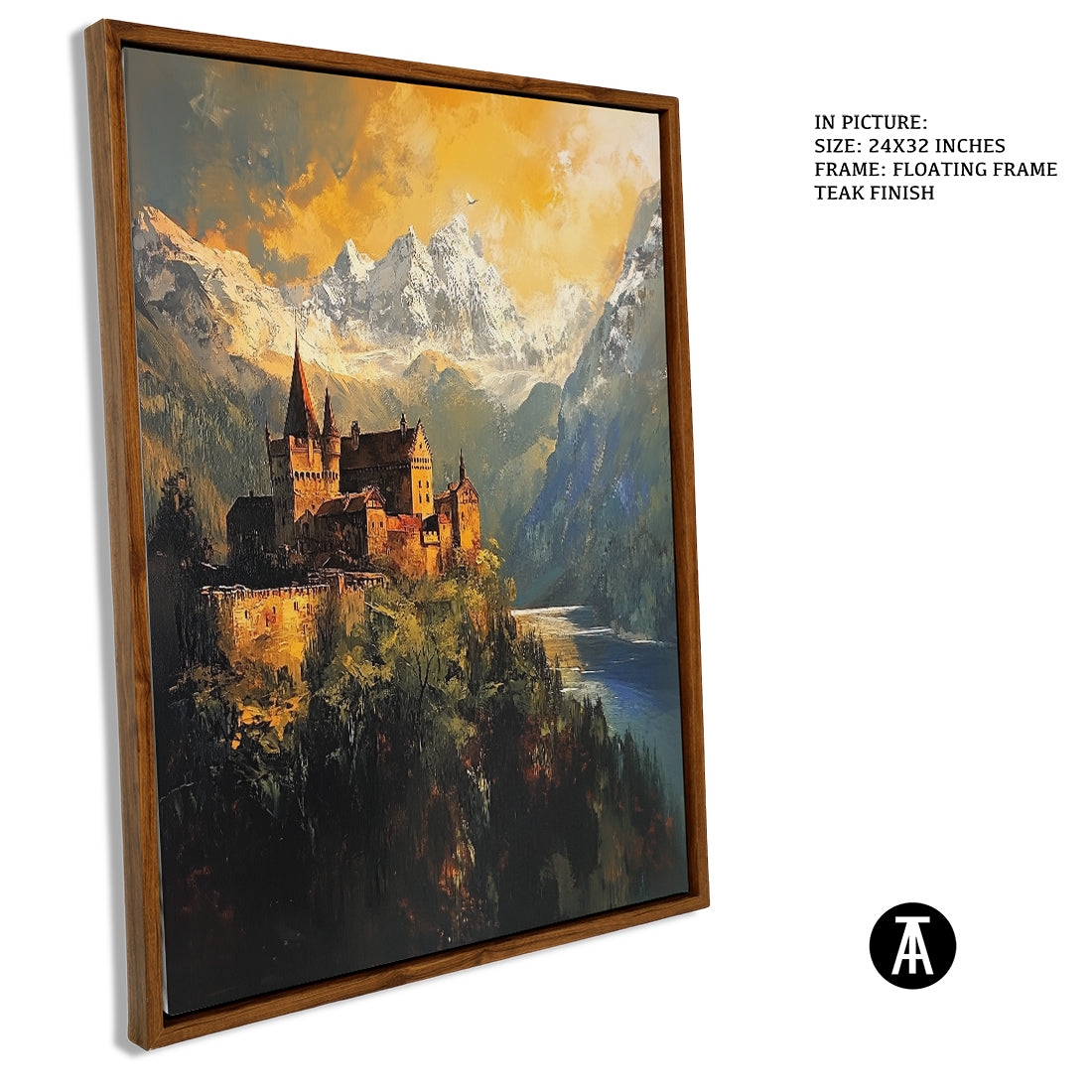 Sample Artwork in Floating Frame
