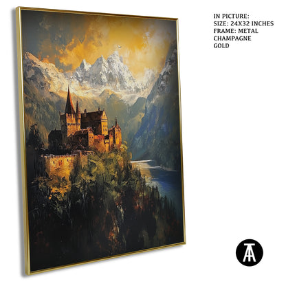 Sample Artwork in Champagne gold Metal Frame