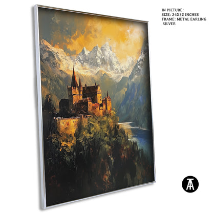 Sample Artwork in Earling Silver Metal Frame