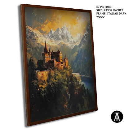 Sample Artwork in Italian Wood Framing Dark